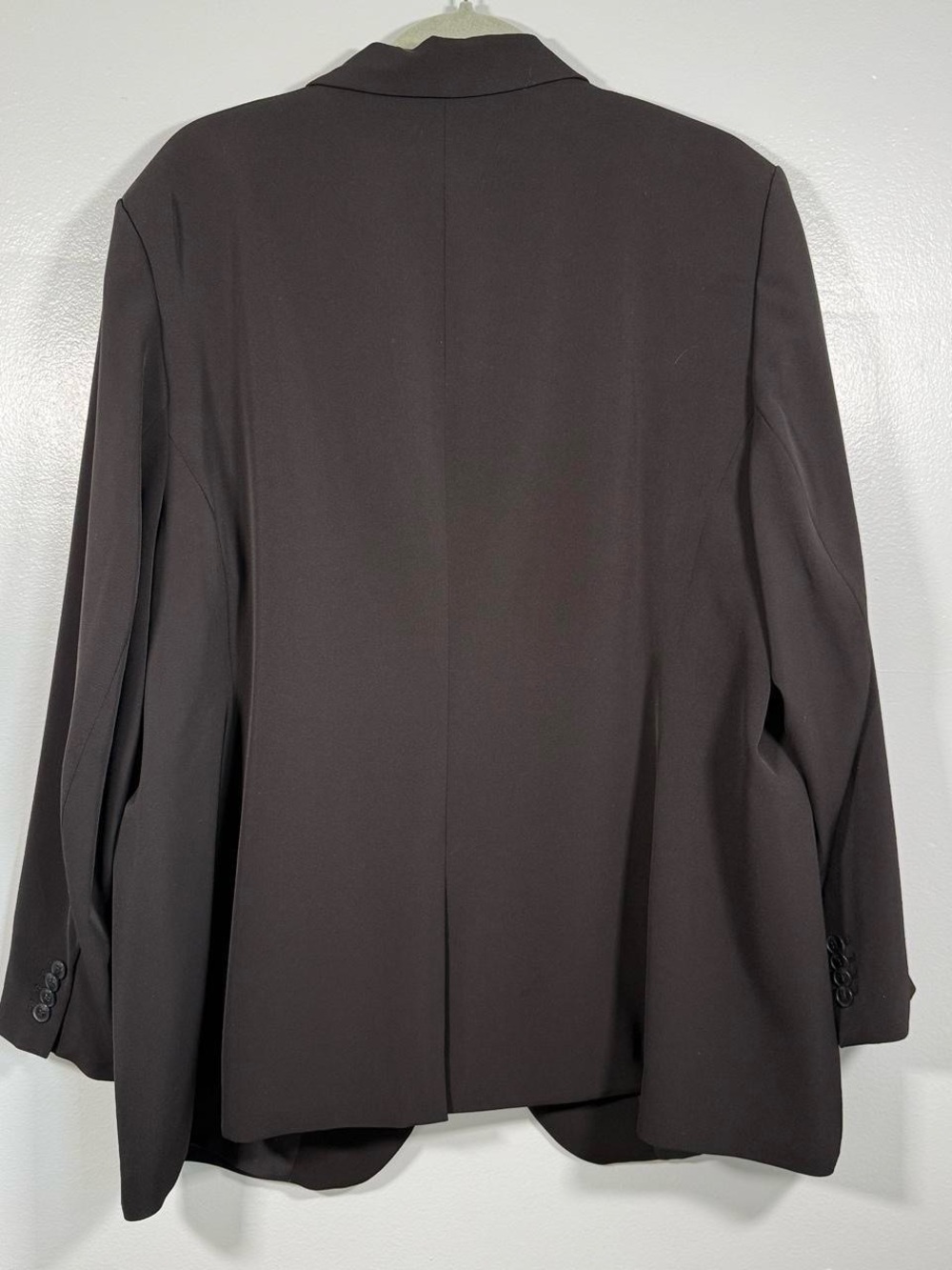 Black Relaxed Single Button Blazer XXL Minimalist Tailored H&M - Picture 3 of 5